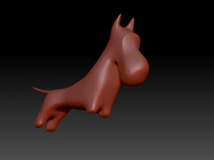 Figurine dog 3Dプリントモデル