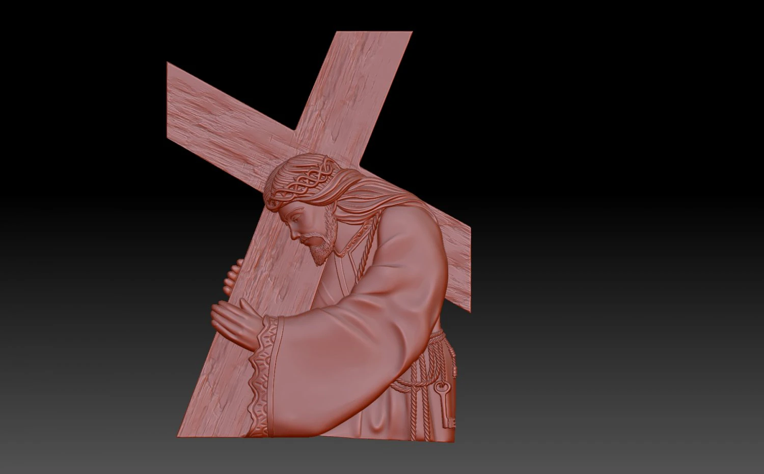 Jesus 3D Print Model .c4d .max .obj .3ds .fbx .stl .blend 