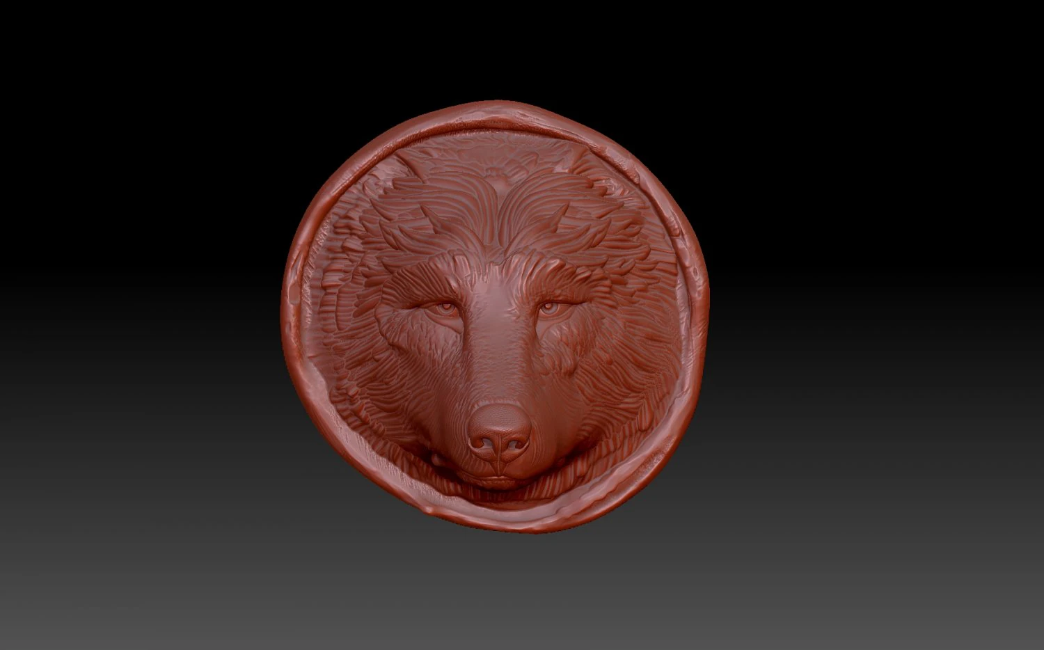 The wolfs head 3D Print Model .c4d .max .obj .3ds .fbx .stl .blend 