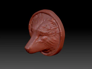 The wolfs head 3D Print Model