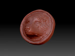 The wolfs head 3D Print Model