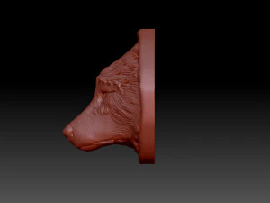 The wolfs head 3D Print Model