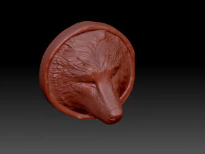 The wolfs head 3D Print Model