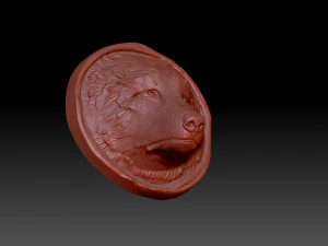 The wolfs head 3D Print Model