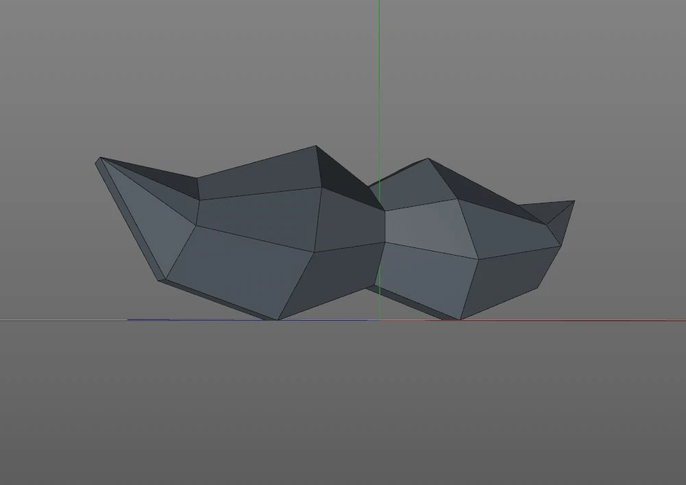 Low poly moustache 3D Print Model .c4d .max .obj .3ds .fbx .stl .blend