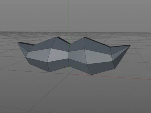 Low poly moustache 3D Print Model