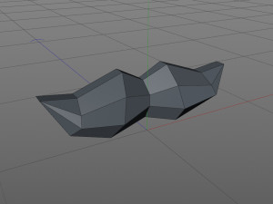 Low poly moustache Modelo de Impressão 3D