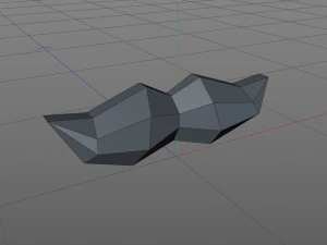 Low poly moustache 3D Print Model