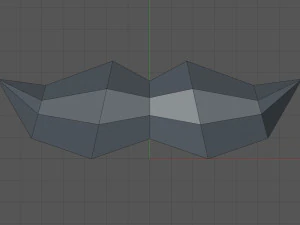 Low poly moustache 3D Print Model
