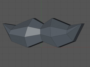 Low poly moustache Modelo de Impressão 3D