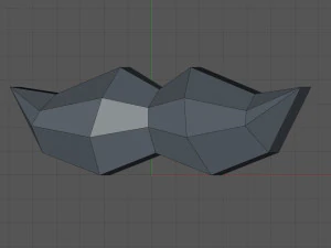 Low poly moustache 3D Print Model