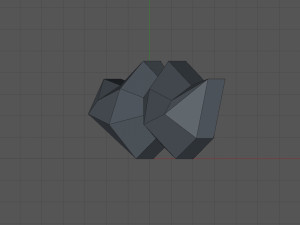 Low poly moustache Modelo de Impressão 3D