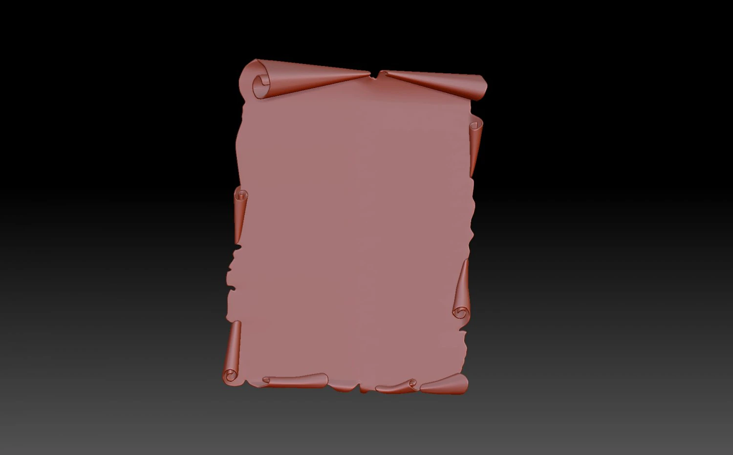 Parchment 3D Print Model .c4d .max .obj .3ds .fbx .stl .blend 