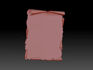 Pergaminho Modelo de Impressão 3D