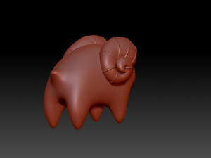 Figurine ram 3D प्रिंट मॉडल
