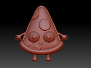 Pizza 3Dプリントモデル