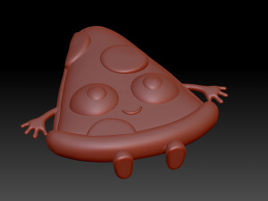 Pizza 3D 프린트 모델