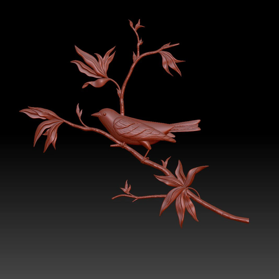 Bird 3D Print Model .c4d .max .obj .3ds .fbx .stl .blend