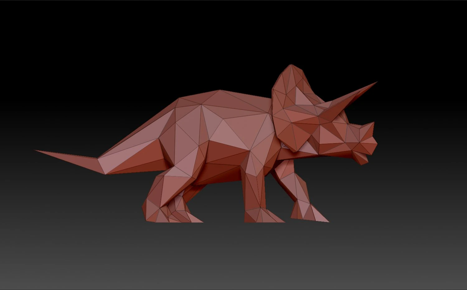 Triceratops 3D Print Model .c4d .max .obj .3ds .fbx .stl .blend 