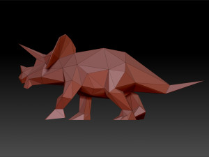 Triceratops 3D 打印模型