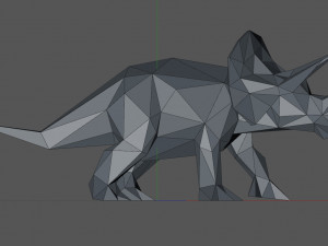 Triceratops 3D 打印模型