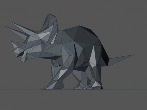 Triceratops 3D 打印模型