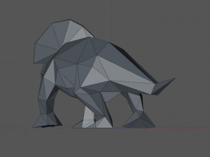 Triceratops 3D 打印模型