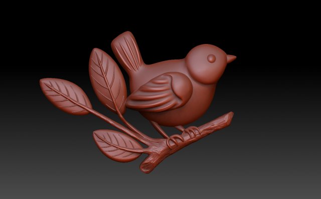 Birdie 3D Принт Модель .c4d .max .obj .3ds .fbx .stl .blend 