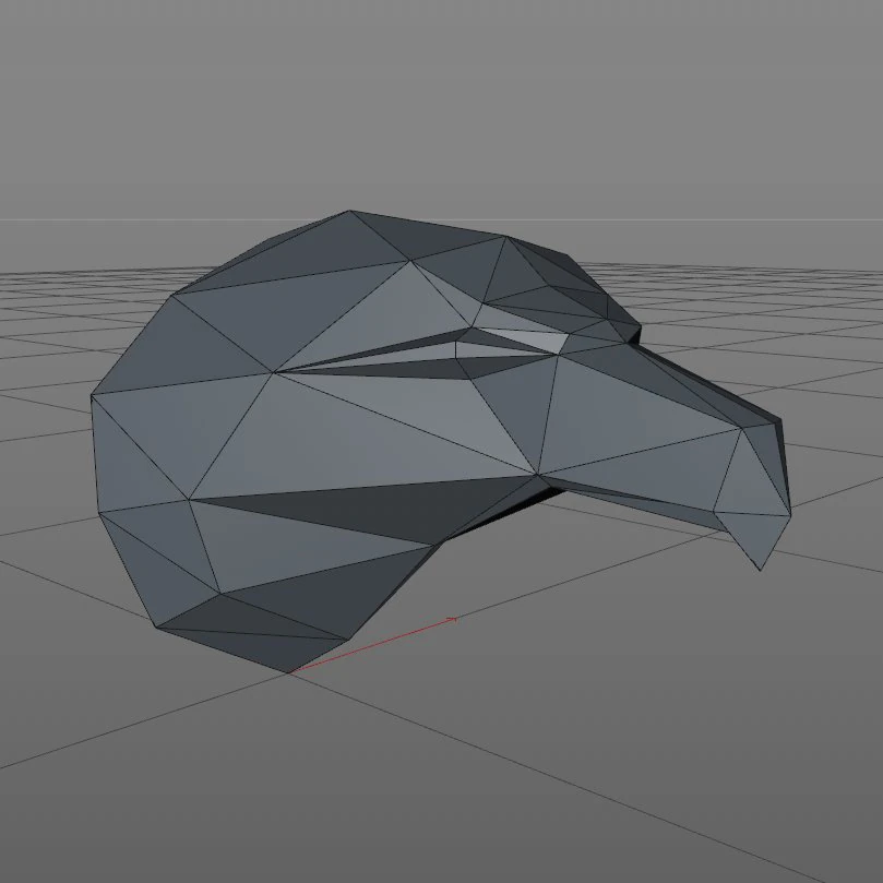 Eagle head 3D Print Model .c4d .max .obj .3ds .fbx .stl .blend 