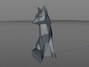 Low poly fox 3D 프린트 모델