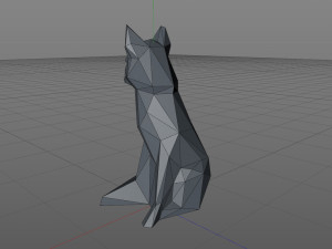 Low poly fox 3D 프린트 모델