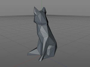 Low poly fox 3D Print Model