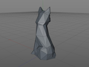 Low poly fox 3D 프린트 모델