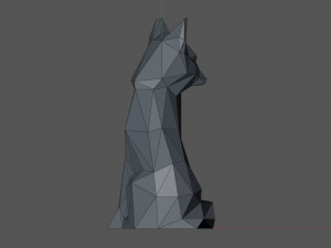 Low poly fox 3D 프린트 모델