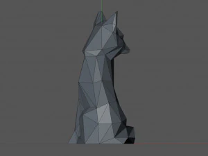Low poly fox 3D Print Model