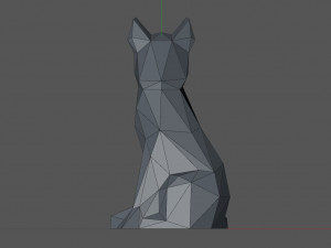 Low poly fox 3D 프린트 모델