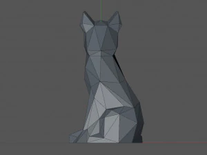 Low poly fox 3D Print Model