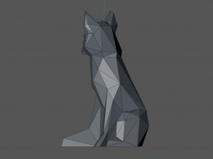 Low poly fox 3D 프린트 모델