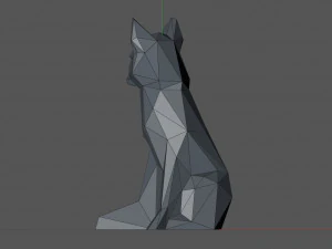 Low poly fox 3D Print Model