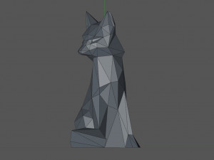 Low poly fox 3D 프린트 모델