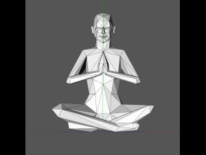 A low poly person 3D Baskı Modeli