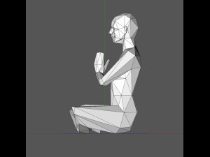 A low poly person 3D Baskı Modeli