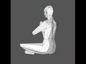 A low poly person 3D Baskı Modeli