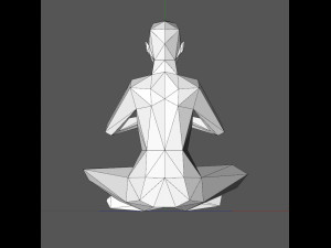 A low poly person 3D Baskı Modeli