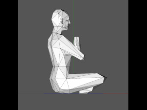 A low poly person 3D Baskı Modeli