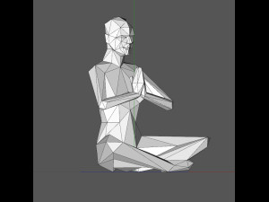 A low poly person 3D Baskı Modeli