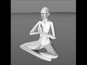 A low poly person 3D Baskı Modeli