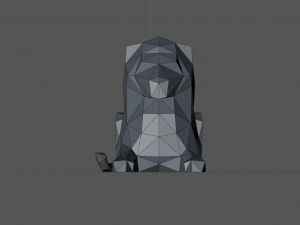 Lion Low Poly 3D Print Model