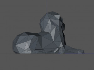Lion Low Poly 3D Print Model