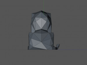 Lion Low Poly 3D Print Model